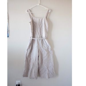 Striped tank top romper NWT